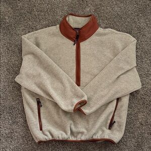 Patagonia Women's Synchilla Cream and Brown Fleece